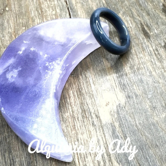 Gray crazy lace agate ring/happy ring/protection for Aries - Picture 1 of 6